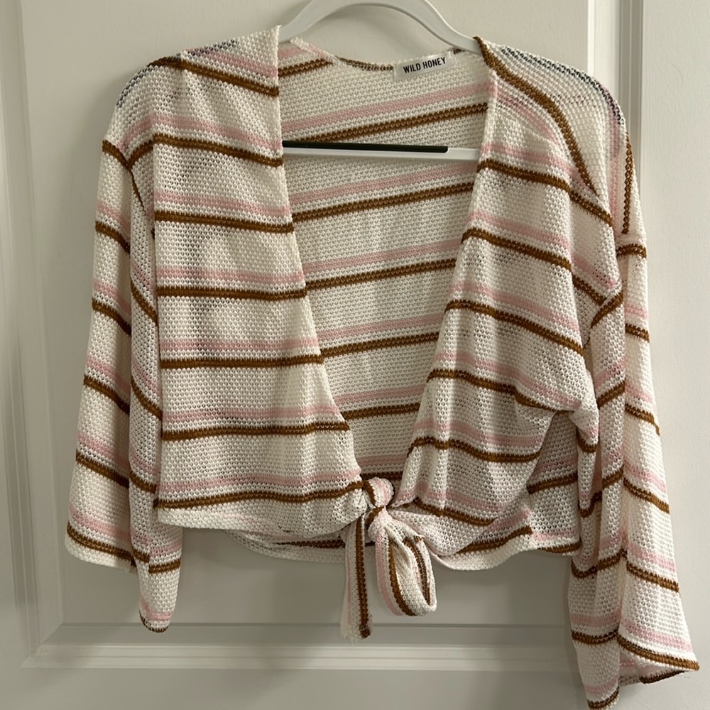 Flowy Front Tie Crop Top
